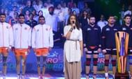 Star Sports Pro Kabaddi Season 4 PKL 2016 ProKabaddi national anthem Sonakshi Sinha Dabangg actress bollywood heroine actor movie movies